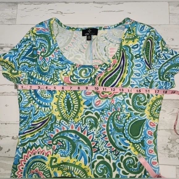 RONNI NICOLE Paisley Dress Vibrant Colors Size Small EUC - Picture 5 of 8